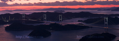 2009,11,03来島海峡大橋の夕焼W003a.jpg