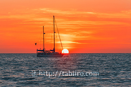 2012,02,07パンタイ・チェナン・ビーチ夕陽b.jpg