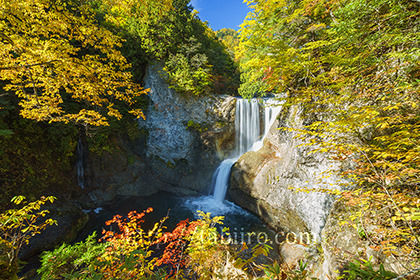 2016,10,16秋山郷紅葉の大滝088a.jpg