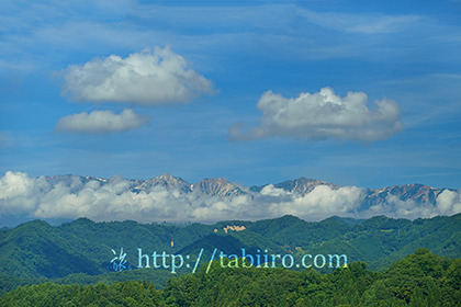 2019,08,13小川村より盛夏の北アルプスを望む05B.jpg
